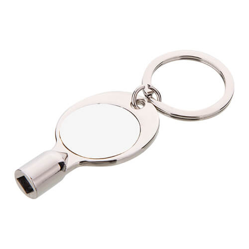 Klíčenka se čtvercovým klíčem pro sublimaci - kruh