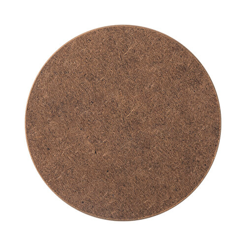 Podložka pod hrnek z dřevovláknité desky pro sublimaci - Ø 9,5 cm