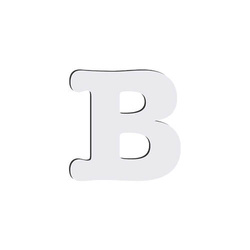 Dekorativní písmeno z MDF pro sublimaci 10 cm B