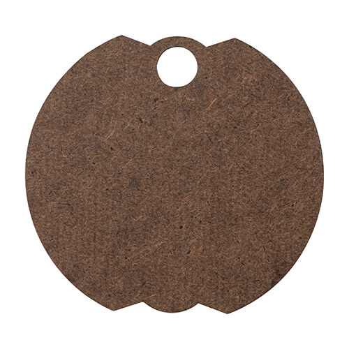 Jmenovka z MDF se třpytkami pro nádoby s víčkem a brčkem pro sublimaci