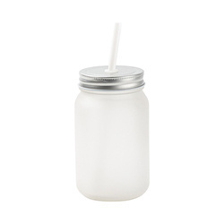 Mason Jar 450ml matný hrnek bez ucha pro sublimaci
