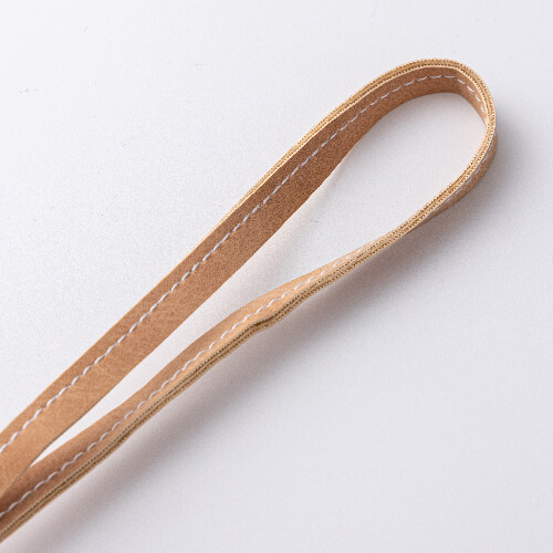 Kožená visačka na popruh zavazadla / pouzdro AirTag pro sublimaci - hnědá