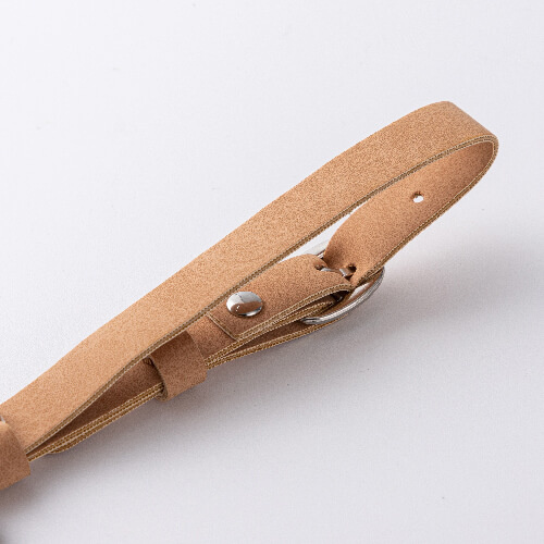 Kožená visačka na zavazadla / pouzdro AirTag pro sublimaci - hnědá