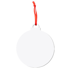 Oboustranný přívěsek z dřevovláknitých desek pro sublimaci - bauble
