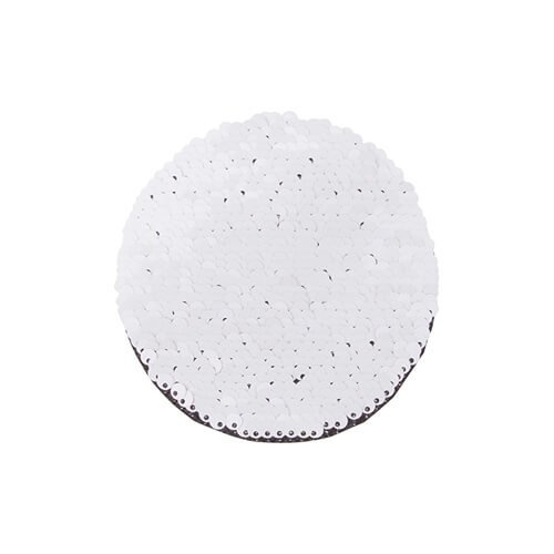 Dvoubarevné flitry pro sublimaci a textilní aplikace - modrý kruh Ø 10 cm