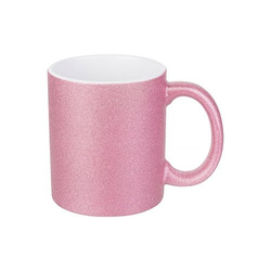 330 ml hrnek se třpytkami pro sublimaci - růžový