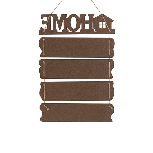 Pět závěsných rámů MDF pro sublimaci - Home