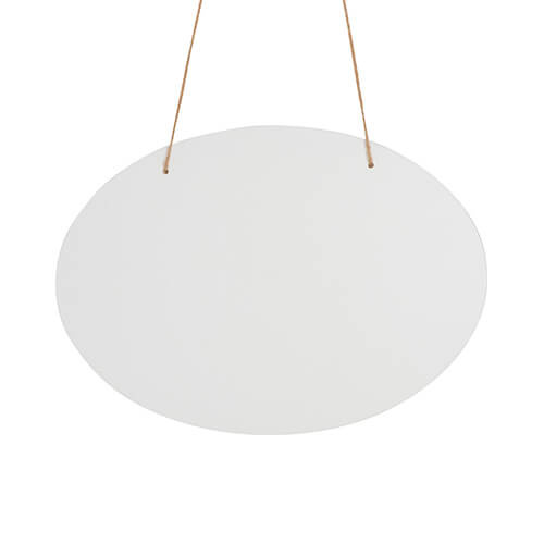 Hliníková cedule na dveře pro sublimaci - oválný