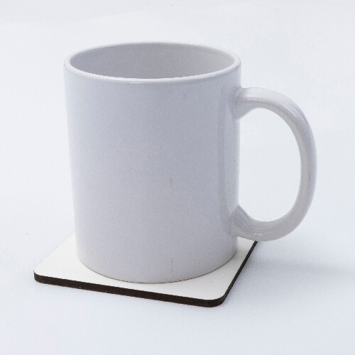 Čtvercová podložka pod hrnek z MDF 9 x 9 cm pro sublimaci