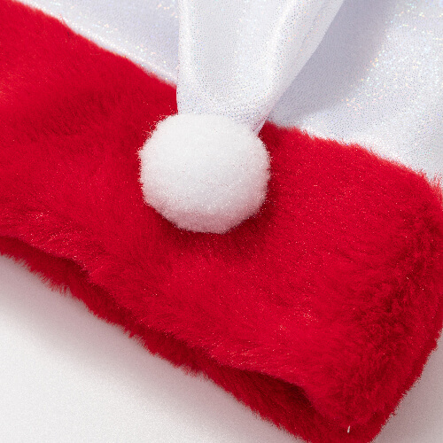 Čepice z brokátu svatého Patrika - sublimace - bílá