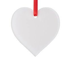 Akrylový přívěsek pro sublimaci - srdce