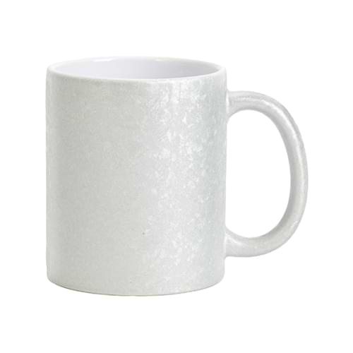 Hrnek 325 ml s efektem popraskaného povrchu pro sublimaci - stříbrný