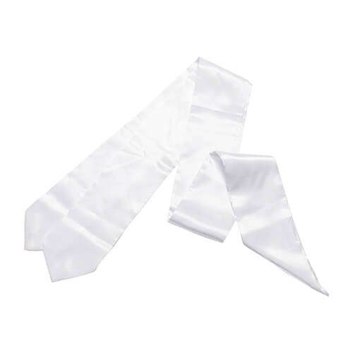 Bílá kravata 89 x 9,5 cm (pro sublimaci)