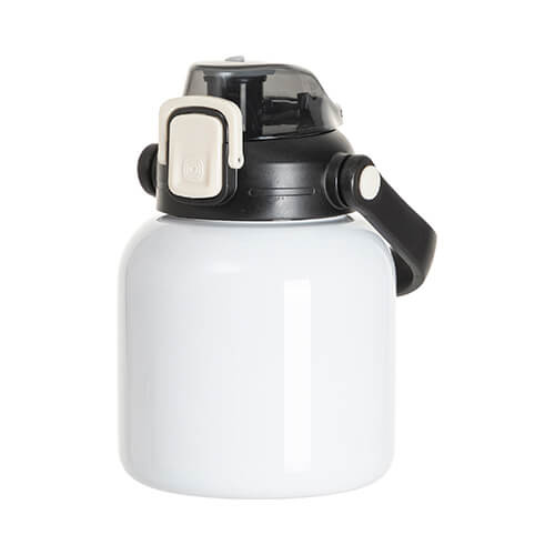 Cestovní láhev z nerezové oceli o objemu 800 ml se sublimačním držadlem - bílá