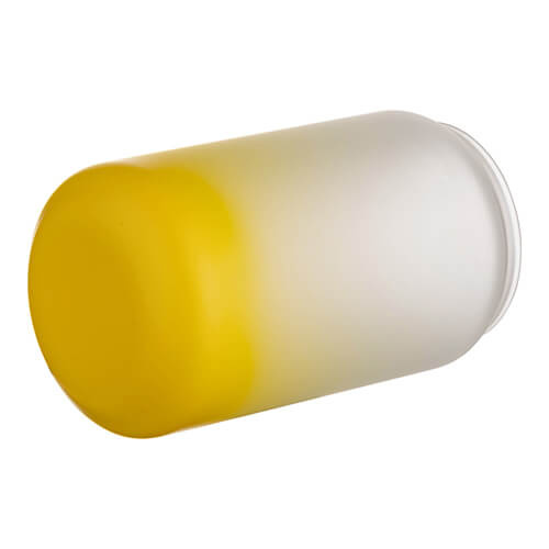 400 ml matné sklo pro sublimaci - žlutý gradient