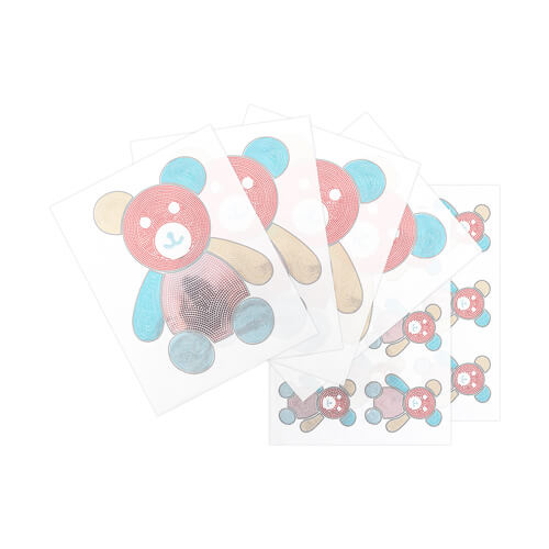 Sada zirkonových listů pro termotransfer - medvídek