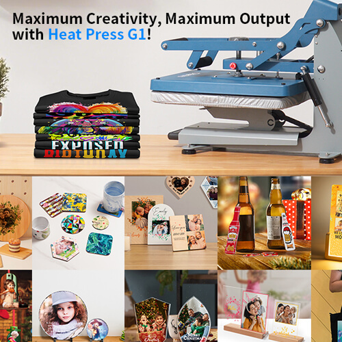 Plochý lis Otter Ultra Heat Press G1