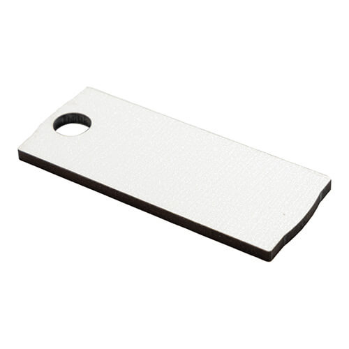 Vláknitá jmenovka se třpytkami pro hrnek 1200 ml k sublimaci - 3,2 x 8 cm