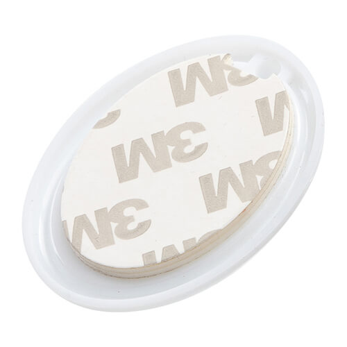 Malý plastový věšák pro sublimaci - bílý oválný