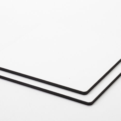 Dřevovláknitá deska pro sublimaci 20 x 20 x 0,6 cm - 2 ks - světle hnědá zadní strana