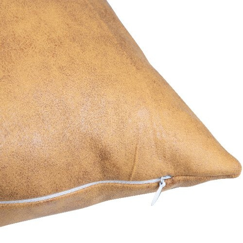 Kožený povlak na polštář 40 x 40 cm pro sublimaci - žlutý