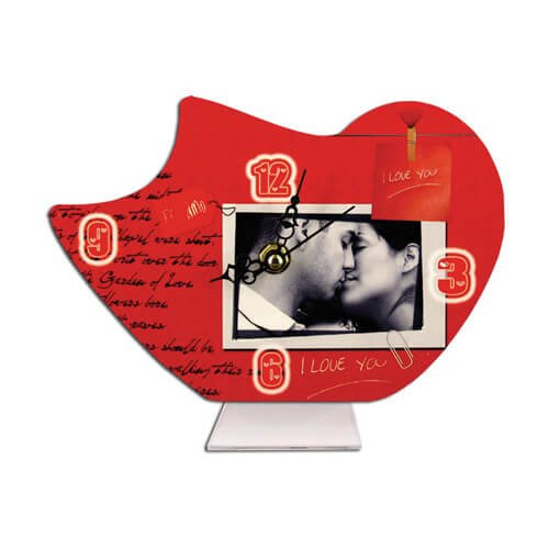 Stojanové hodiny z MDF - Slunce - Sublimační termotransfer