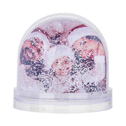 Sněhová koule - oválná s jemným bílým sněhem