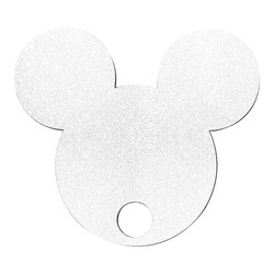 Vláknitá jmenovka se třpytkami na 1200ml hrnek pro sublimaci - Mickey