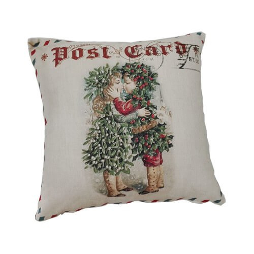 Plátěný povlak na polštář 38 x 38 cm pro sublimaci - Poštovní známka