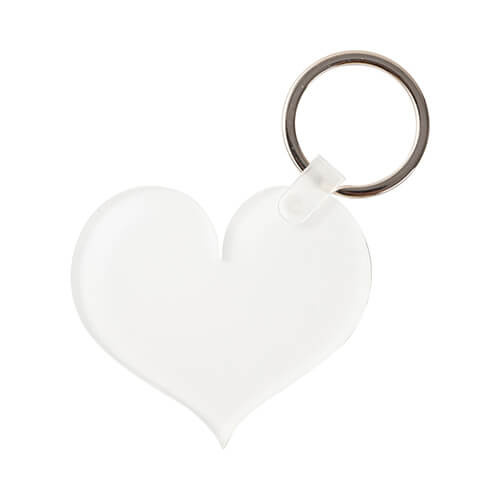 Akrylová klíčenka pro sublimaci - srdce
