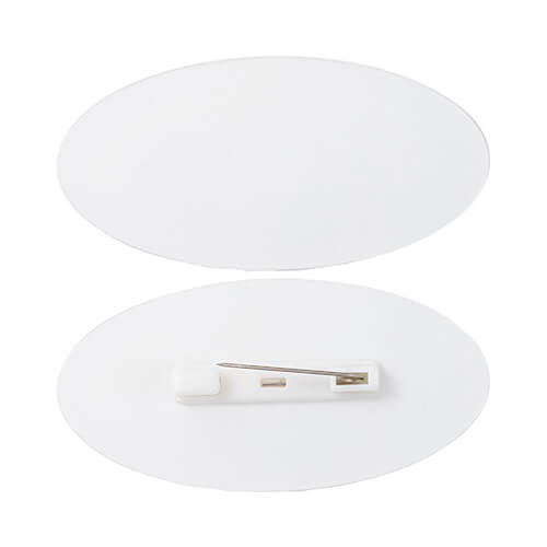 Akrylový odznak 7,6 x 3,8 cm pro sublimaci - oválný