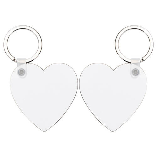 Oboustranná klíčenka z MDF pro sublimaci - srdce